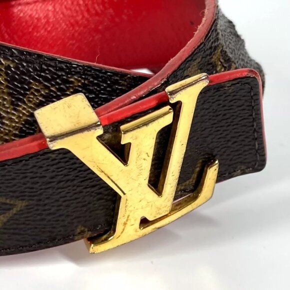 LOUIS VUITTON Monogram Ceinture-LV Initial 30MM Reversible Belt - Picture 11 of 14